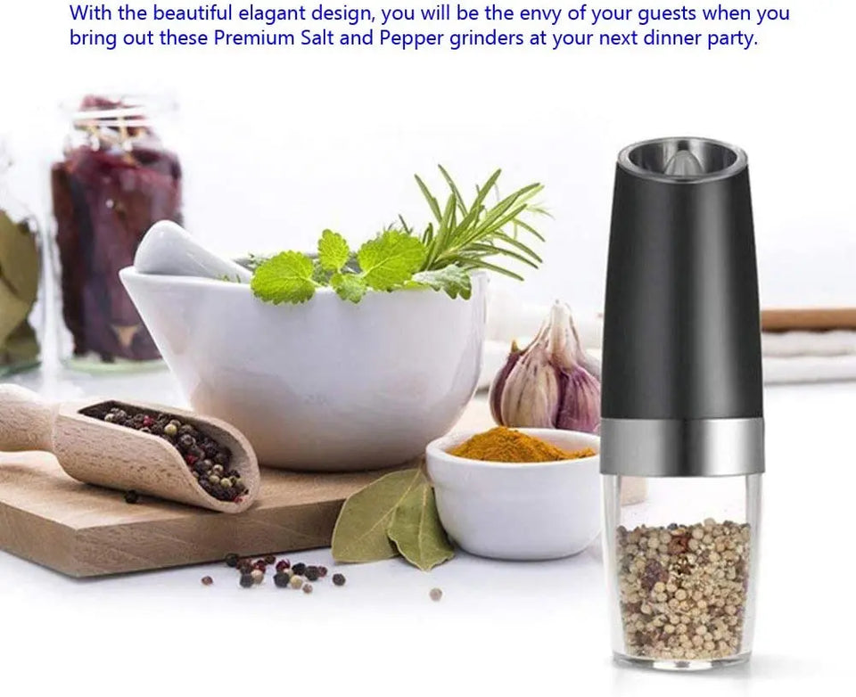 Premium Electric Salt & Pepper Grinder Automatic, Battery Operated with Advanced Nano-Ceramic Blades Pattan Australia