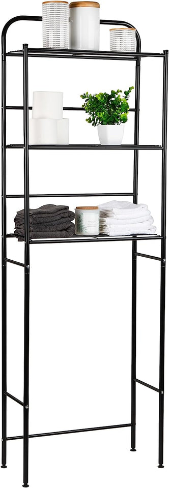 3 Tier Toilet Rack, Black