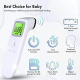 Digital Forehead Themometer Non-Touch for Adults, Children, Baby, Infrared Sensors for Fast Clinically Accurate Readings Less than 1s, Detects Fever and High Temperature, 3 Color LCD Screen, Records 35 Readings in Memory, Silent Mode Pattan Australia
