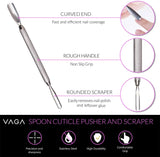 4 Pcs Manicure Pedicure Tools Set of Cuticle Pushers and Nipper Trimmer, Nails Tips Clipper, Edge Cutter pattanaustralia