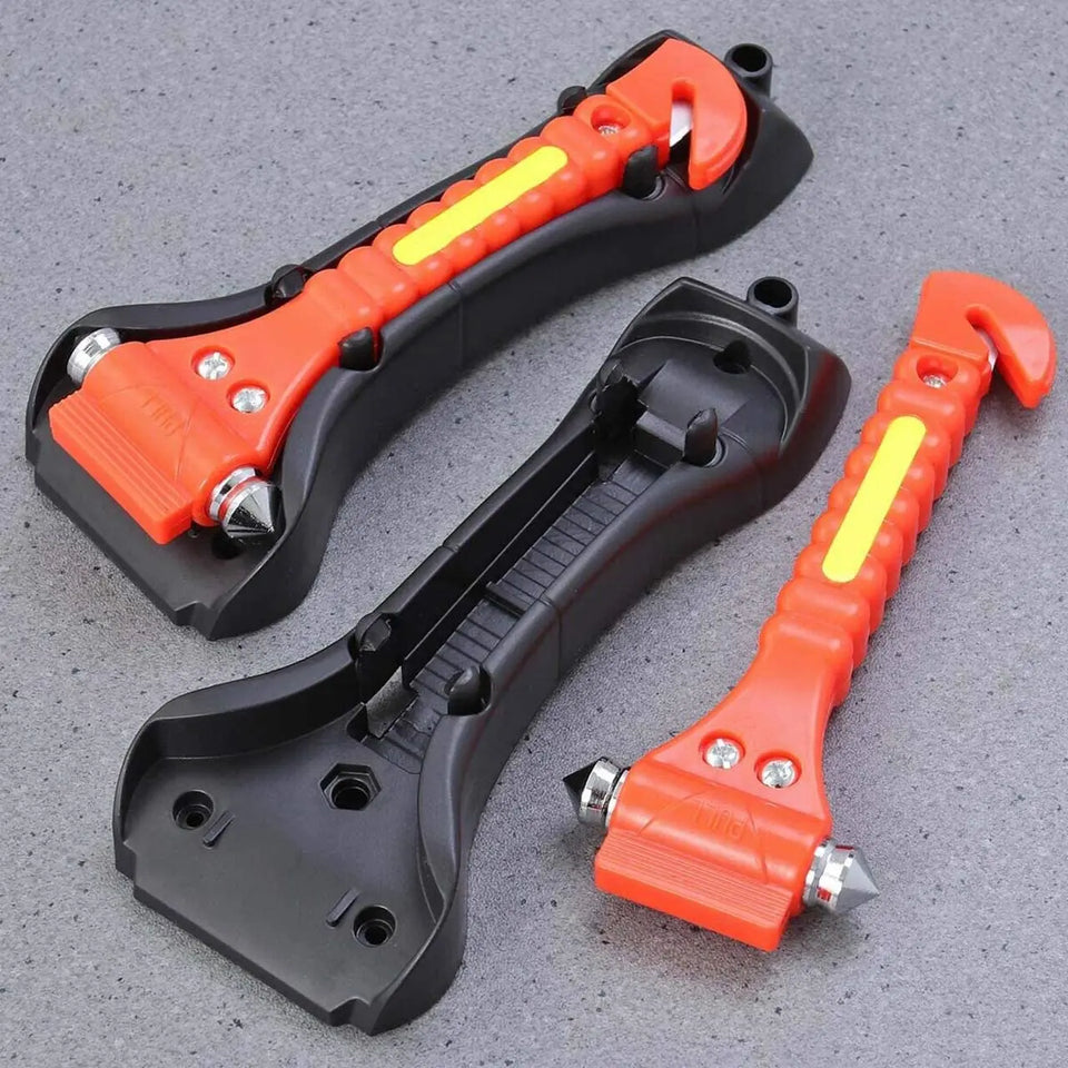 Escape Tool 2 Pack for Car, Auto Emergency Safety Hammer with Car Window Glass Breaker and Seat Belt Cutter pattanaustralia