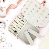 T Tersely Portable Travel Jewellery Storage Case for Rings, Necklace, Stud Bracelets Gift Organizer Boxes for Women, Girls - Lady Pink pattanaustralia