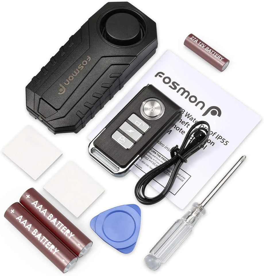 Fosmon Anti Theft Burglar Bike Alarm with Remote, Waterproof Equipment Pattan Australia