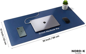 elt Vegan Large Leather Desk Pad Protector & Desk Blotter Pads Decor Pattan Australia