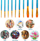 20Pcs Round Pointed Tip Artist Paintbrushes for Acrylic Painting Set Pattan Australia