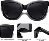 Retro Vintage Designer Cat eye Oversized Sunglasses for women black pattanaustralia