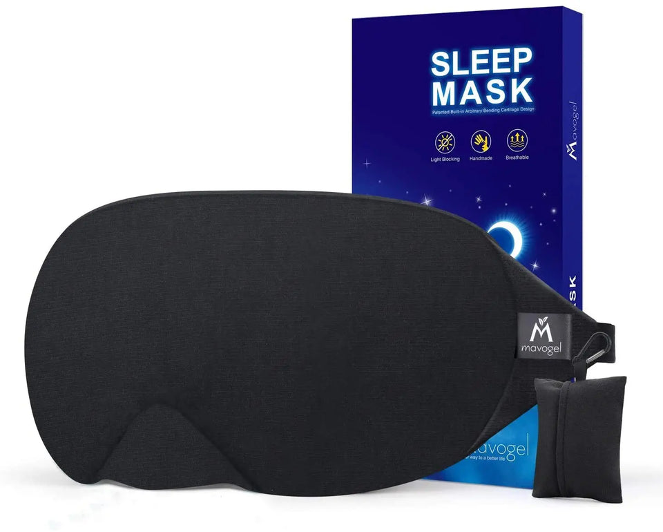 Light Blocking Sleep Mask, Includes Travel Pouch, Soft, Comfortable, Blindfold, 100% Handmade pattanaustralia