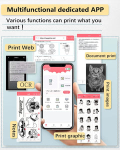 Portable Pocket Printers- Wireless, Bluetooth Compatible with iOS and Android Systems for Child Painting, Graffiti, Study, Work, Enlightening Education pattanaustralia