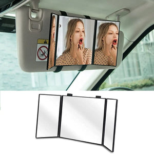 universal fit Car Visor Mirror, Makeup Travel Vanity 3 fold high quality Mirror pattanaustralia