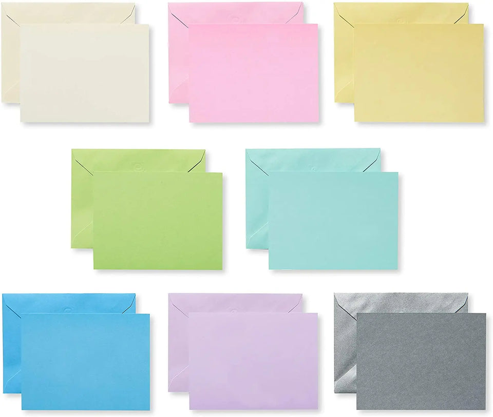 Single Panel Blank Cards with Envelopes 100PCS Pattan Australia