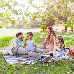 ZOMAKE Picnic Blanket with Waterproof Backing Extra Large Washable Beach Mat 200X150 Pattan Australia