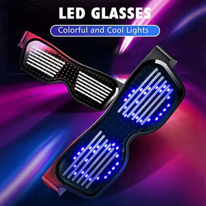 LED Glasses Customizable BT LED Glasses Colorful Light Glow Glasses DIY Messages 31 Animations 11 Pictures Music Mode Glow Toys for Halloween Party Rave Music Festival Pattan Australia