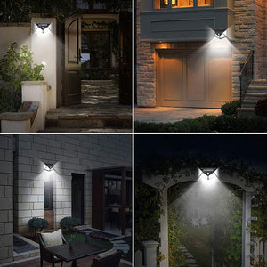 Solar Garden Light, 800LED Solar Lights Outdoor (8-Pack) Motion Solar Sensor Lights, Security Wireless IP65 Waterproof Solar Lamp Powered for Garden Fence Patio Garage Deck