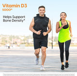 Vitamin D3 5000IU, Non-Gmo, Gluten Free, Soy Free, Regulates Immune Function, Supports Healthy Bones, 720 Softgels