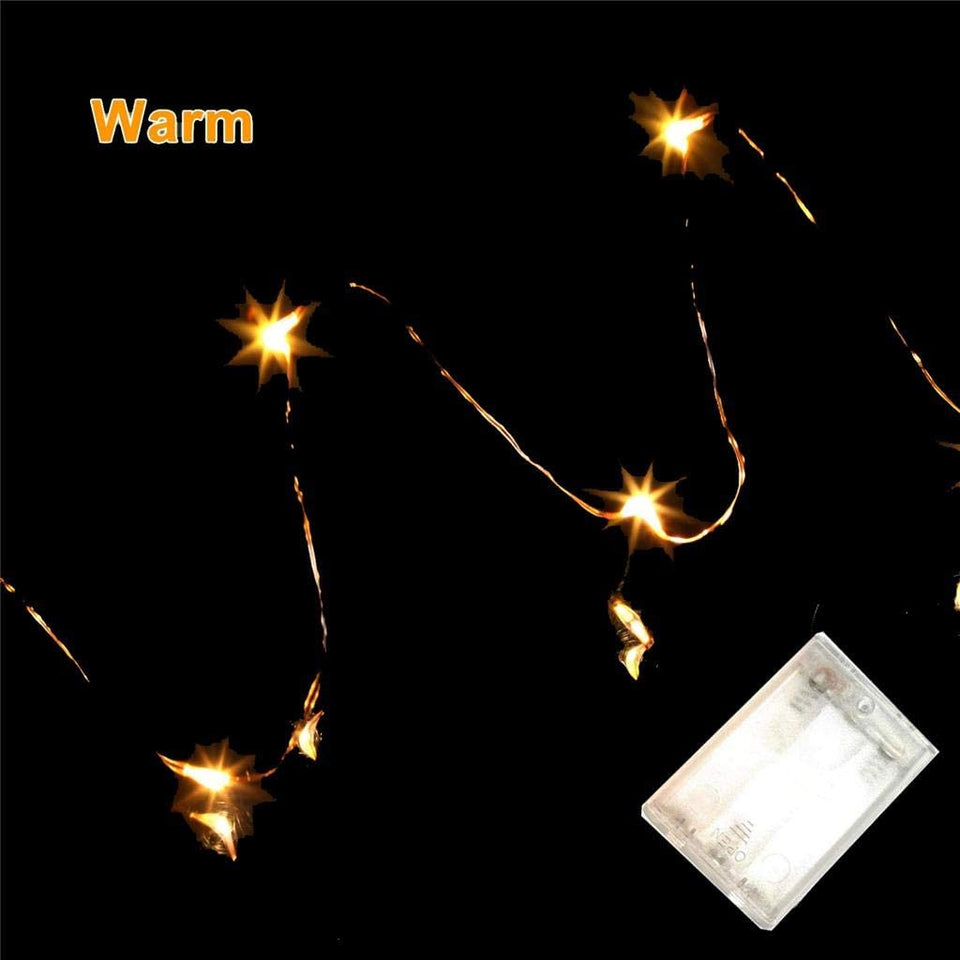 Fairy Christmas Lights Battery Operated, 10M/33Ft/100 LED Warm White String Light, Waterproof Battery Case, Indoor Lights for Xmas Tree Wedding,Party Events Garden Spring Decoration