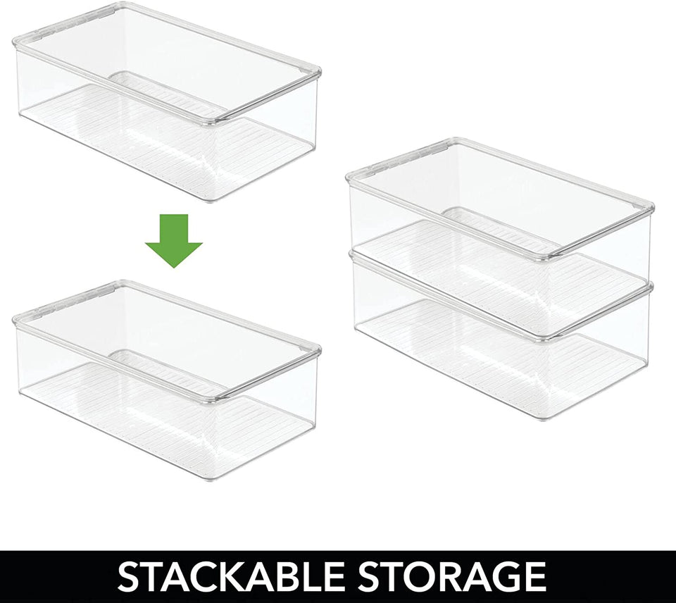 (Extra Long) -  Storage Box Organiser for First Aid Kit, Medicine, Medical, Dental Supplies - Extra Large, Clear