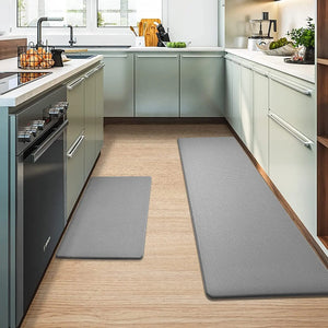 2 Pcs Anti Fatigue Kitchen Mat, Thick Cushioned, Waterproof, Non Skid Standing Rugs and Mats for Office, Home, Grey Pattan Australia