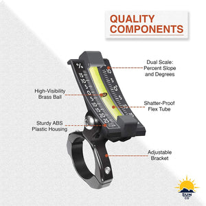 Sun Company Bike Inclinometer, Handle bar Slope Meter for Bicycles Pattan Australia