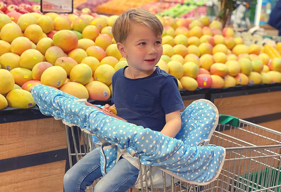 Suessie Shopping Trolley Cover with Unisex Design Highchair Cover, Universal Fit, Machine Washable Pattan Australia