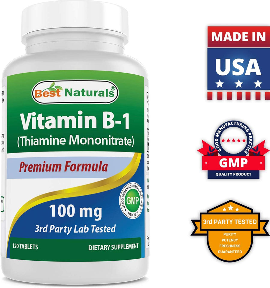 Vitamin B1 as Thiamine Mononitrate 100 Mg 120 Tablets (120 Count (Pack of 2))