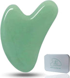 Gua Sha Tool, Jade Stone Guasha Massage Scraping, Guasha Board for Facial and Body Skin Massage. Gua Sha Tool for Toxins/Prevents Wrinkles for Spa Acupuncture Therapy Trigger Point Treatment.