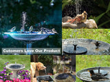 Solar Powered Bird Bath Fountain Pump, 1.4W Solar Panel Kit, Outdoor Watering Submersible Pump Pattan Australia