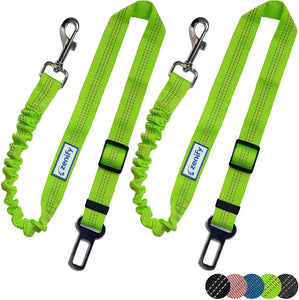 Zenify Dog Car Seat Belt Extendable Leash (2 Pack) - Pet Adjustable Elastic Seatbelt Harness Vehicle Safety pattanaustralia