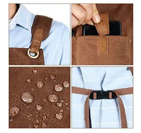 Heavy Duty, Adjustable Waxed Canvas Work Shop Apron for Men & Women Pattan Australia