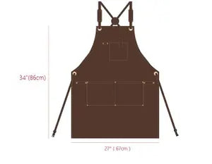 Heavy Duty, Adjustable Waxed Canvas Work Shop Apron for Men & Women Pattan Australia