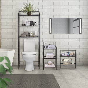 Bathroom Storage Shelf over Toilet Space Saver, Freestanding Shelves for Bath Essentials, Planters, Books, Etc