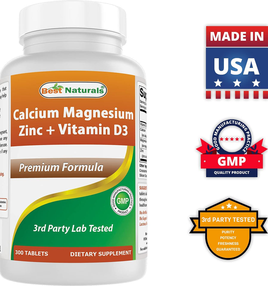 Calcium Magnesium Zinc with D3 300 Tablets