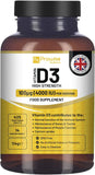 Vitamin D3 4000IU High Strength I 425 Vegetarian Tablets (14 Months Supply) I Easy Swallow Vitamin D3 Supplement for Immune Support, Calcium Boost, Bone & Muscle I Made in the UK by Prowise Healthcare