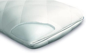 Comfortech Cotton Quilted Pillow Protector, White, Pack of 2