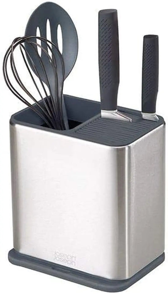 Surface Stainless-Steel Knife and Utensil Pot - Grey