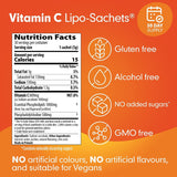 Lipo-Sachets Liposomal Vitamin C 1000Mg - 30 Liquid Vitamin C Packets of Strong High Absorption Liposomal Vitamin C Gel. Efficient Vit C Delivery. No Added Sugar Vitamin C Liposomal for Immune Support