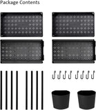 2 PACK 2 Tire Storage Shelf Organiser Spice Rack Sliding Drawer Basket under Sink Kitchen Bathroom Home Black