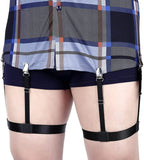 Men Shirt Stays Adjustable Elastic Shirt Garter Shirts Holder with Non-Slip Locking Clamps for Police Military