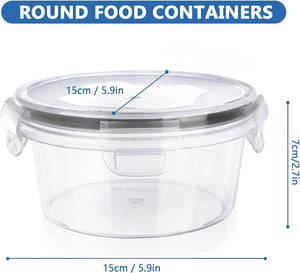 [10 Pack]  Meal Prep Containers, Salads Bowls with Leak Proof Lids - Airtight Food Storage Container, Freezer Containers, Bento Lunch Boxes for Fridge Organiser, Kitchen Storage & Organisation (10)