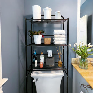 3 Tier Toilet Rack, Black