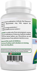Vitamin B1 as Thiamine Mononitrate 100 Mg 120 Tablets (120 Count (Pack of 2))