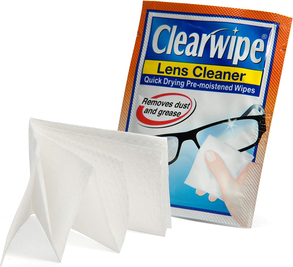 Lens Cleaner Alcohol Pre Moist Glasses Cleaning Wipe, 60 Count