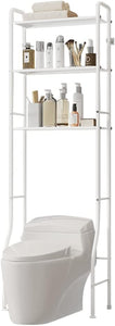 over the Toilet Storage 3-Tier over Toilet Bathroom Organizer over Washing Machine Rack Bathroom Shelf White