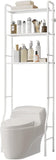 over the Toilet Storage 3-Tier over Toilet Bathroom Organizer over Washing Machine Rack Bathroom Shelf White