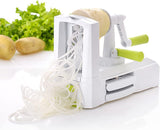 Strongest-And-Heaviest Duty Vegetable Spiral Slicer, Best Veggie Pasta Spaghetti Maker for Low Carb/Paleo/Gluten-Free, with Extra Blade Caddy